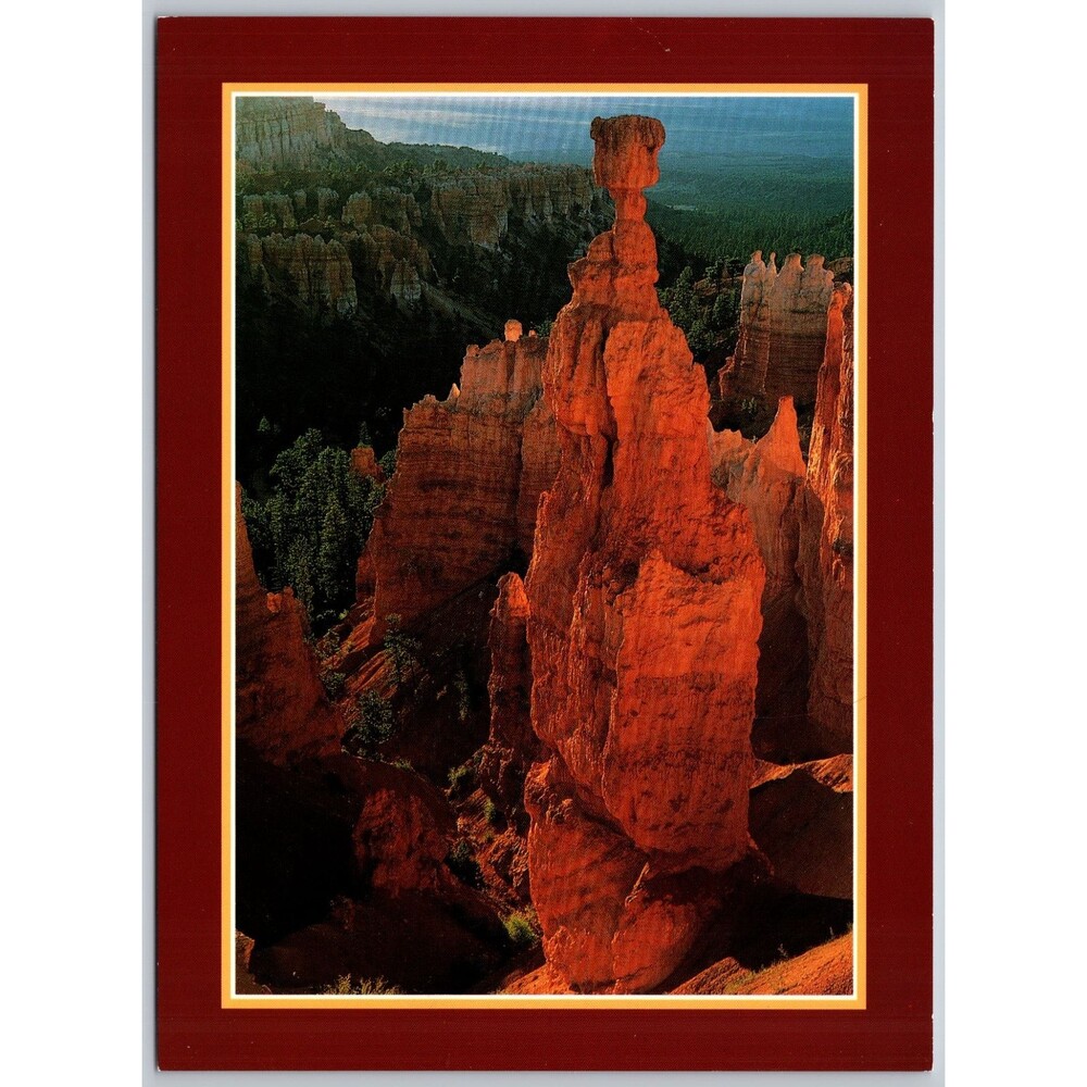 Postcard Bryce Canyon National Park Large Vintage Print Thor's Hammer 8" x 5.75"